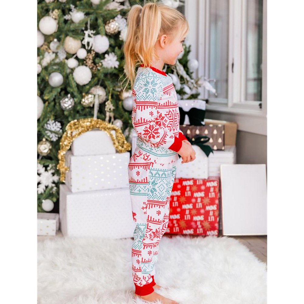 Christmas deer Snowflake Family Matching Pajama Set(with Pet's dog clothes) - Xmaspajamas