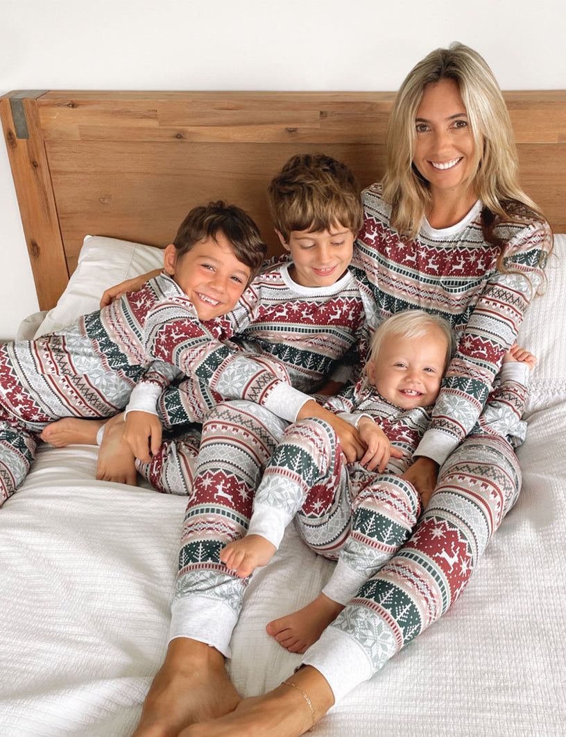 Christmas Print Family Matching Pajamas Sets (with Pet's dog clothes) - Xmaspajamas