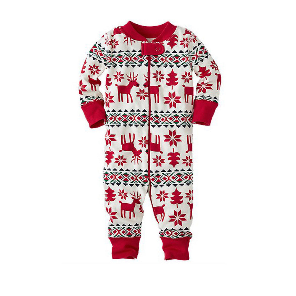 Classic Christmas Deer Print Family Matching Pajamas Set (with Pet's dog clothes) - Xmaspajamas