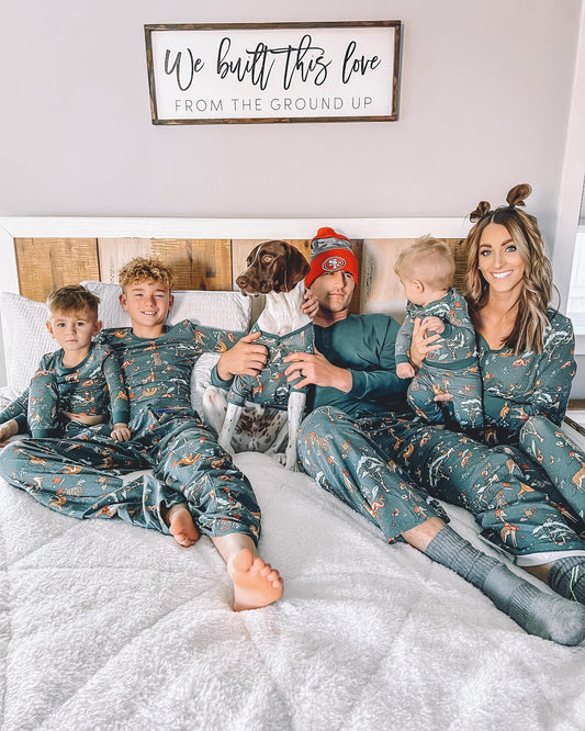 Christmas Cute Animals Family Matching Pajamas Sets (With Pet Dog's Pj's) - Xmaspajamas