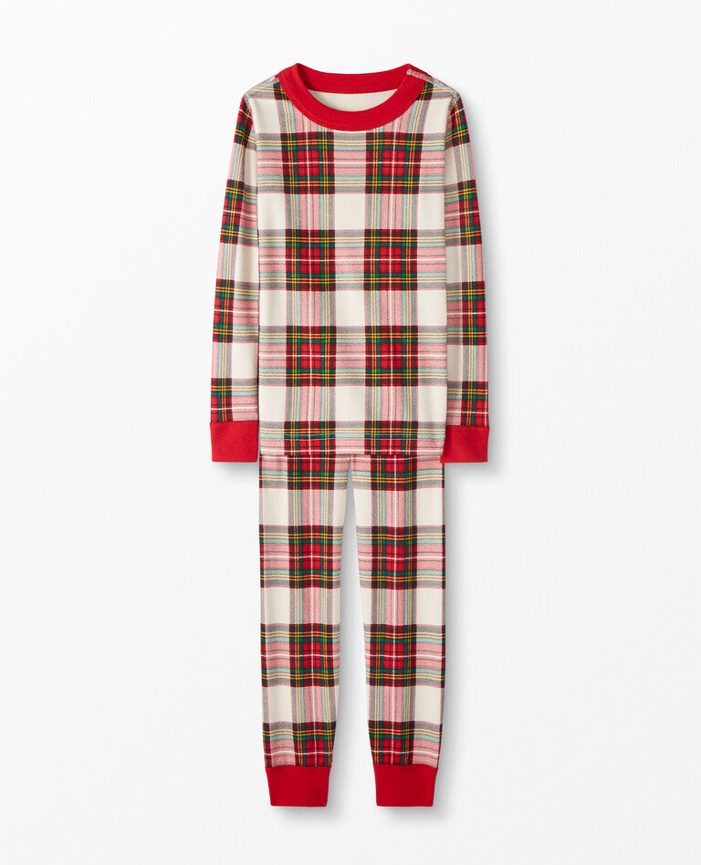 Mixed color plaid  Matching Family Pajamas Set (with Pet Dog Clothes) - Xmaspajamas