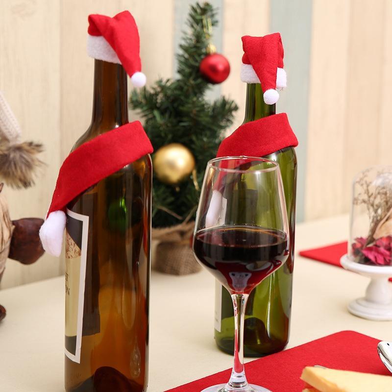 4-piece Christmas Creative Scarf and Hat Bottle Decor - Xmaspajamas