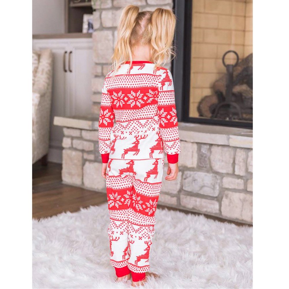 Reindeer Print Stitching Christmas Family Pajamas Set - Xmaspajamas