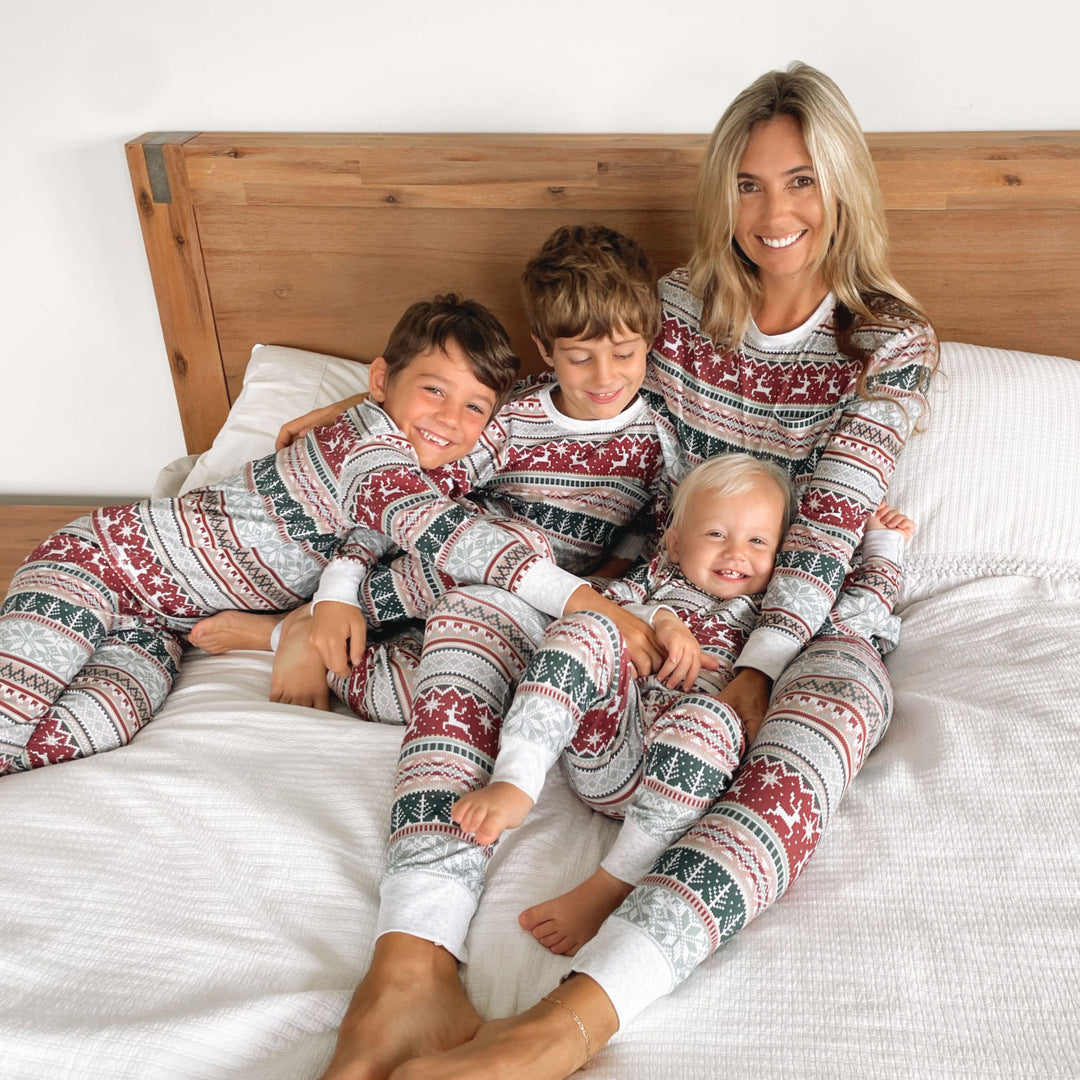 Christmas Print Family Matching Pajamas Sets (with Pet's dog clothes) - Xmaspajamas