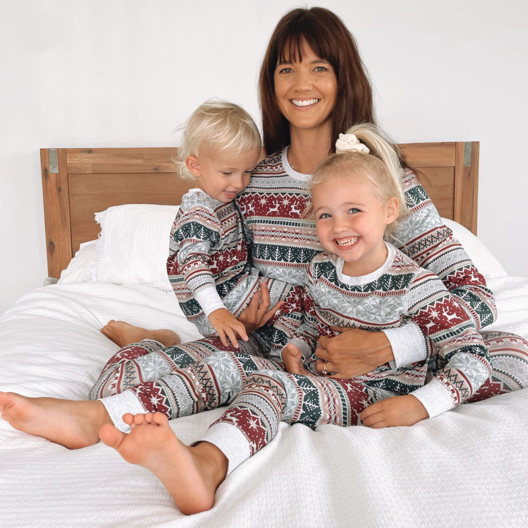 Christmas Print Family Matching Pajamas Sets (with Pet's dog clothes) - Xmaspajamas