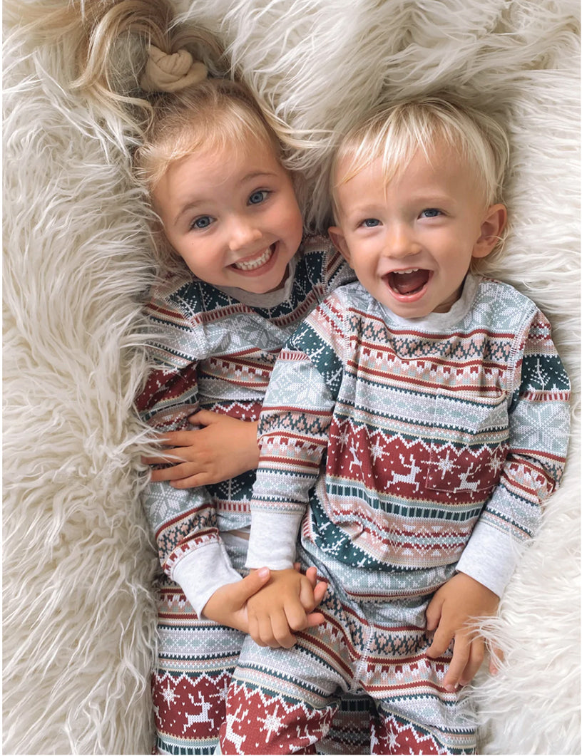 Christmas Print Family Matching Pajamas Sets (with Pet's dog clothes) - Xmaspajamas